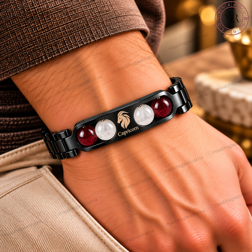 Capricorn (मकर राशि) Metal Zodiac Bracelet for Men & Women